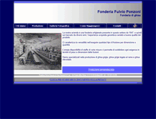 Tablet Screenshot of fonderiaponzoni.it